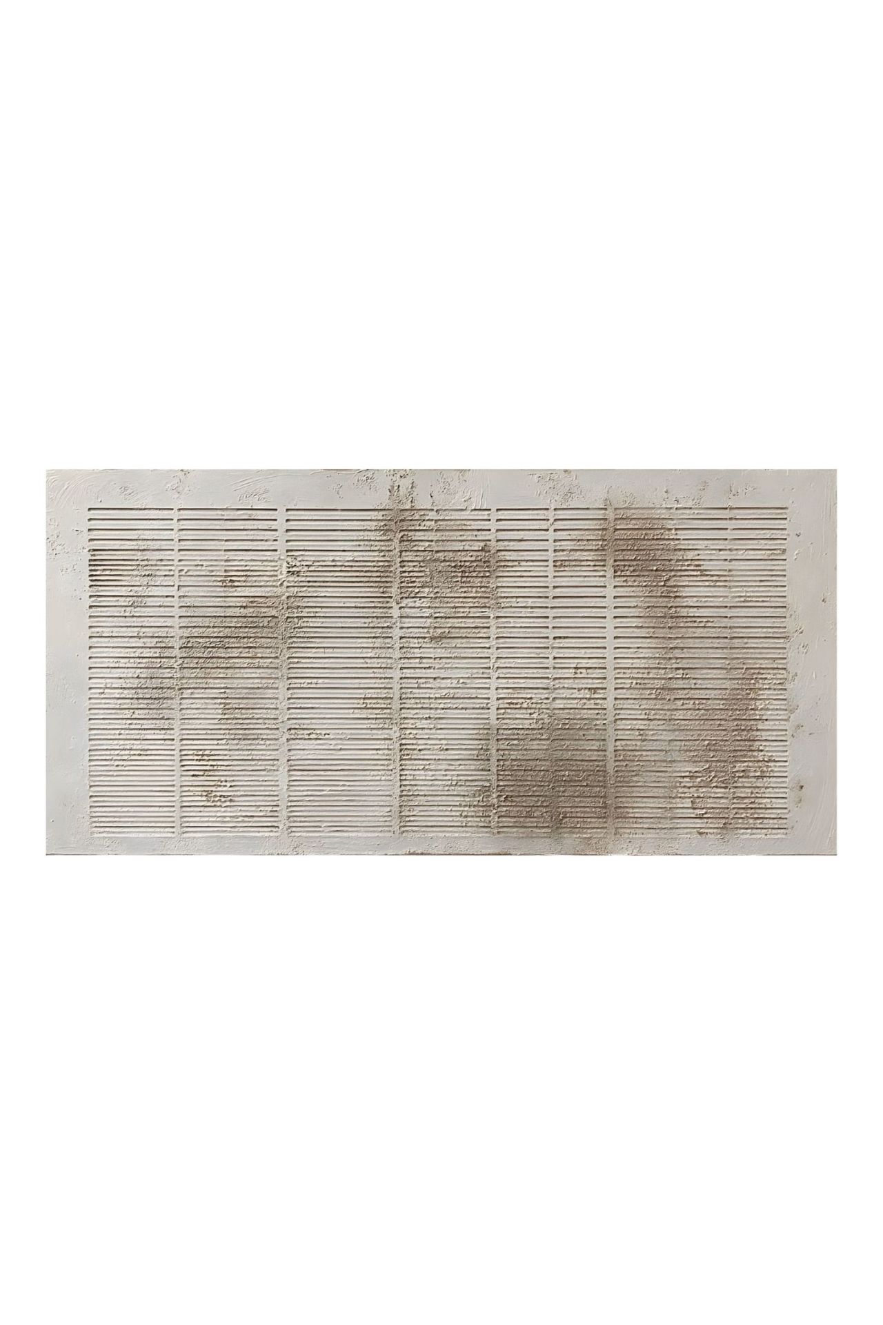 Handgeschilderd schilderij 'Wabi-Sabi Reliëf 2' | incl. certificaat van echtheid komt in de ruimte goed tot zijn recht.
