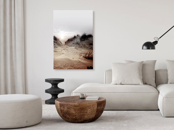 Kunstdruck auf Leinwand 'Way Through the Dunes Vertical'