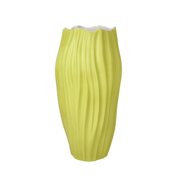 Vase en porcelaine 'Textured Lime' de Goebel 15,5x30x15,5cm