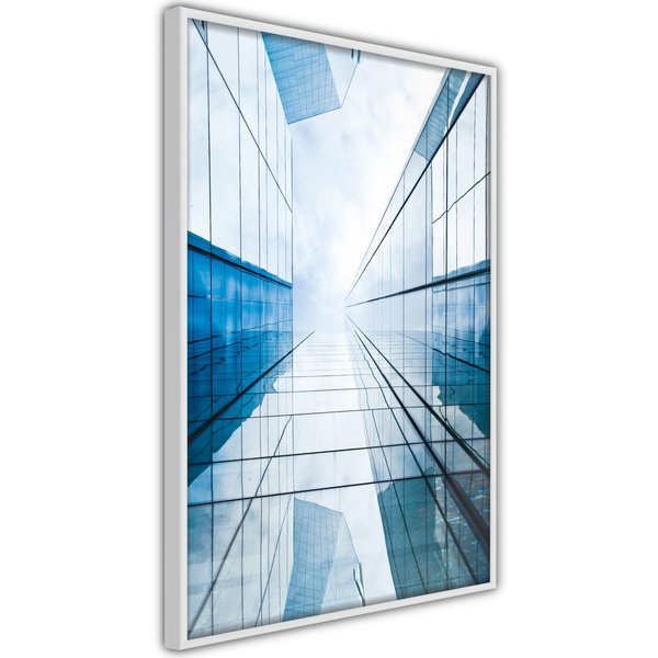Poster 'Steel and Glass (Blue)'