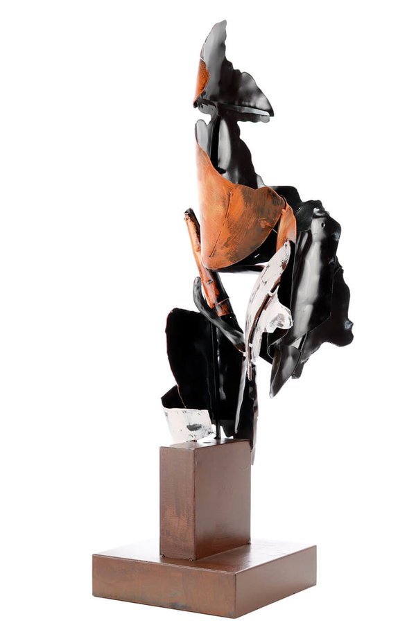 Metall Skulptur 'Keeper of Mystery' 70x20x20cm