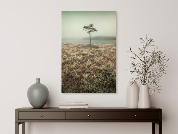 Kunstdruck auf Leinwand 'At the Lake Shore Vertical'