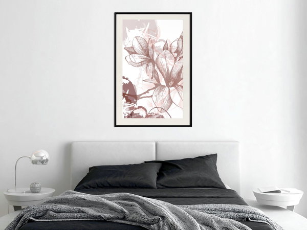 Poster 'Drawn Flower'