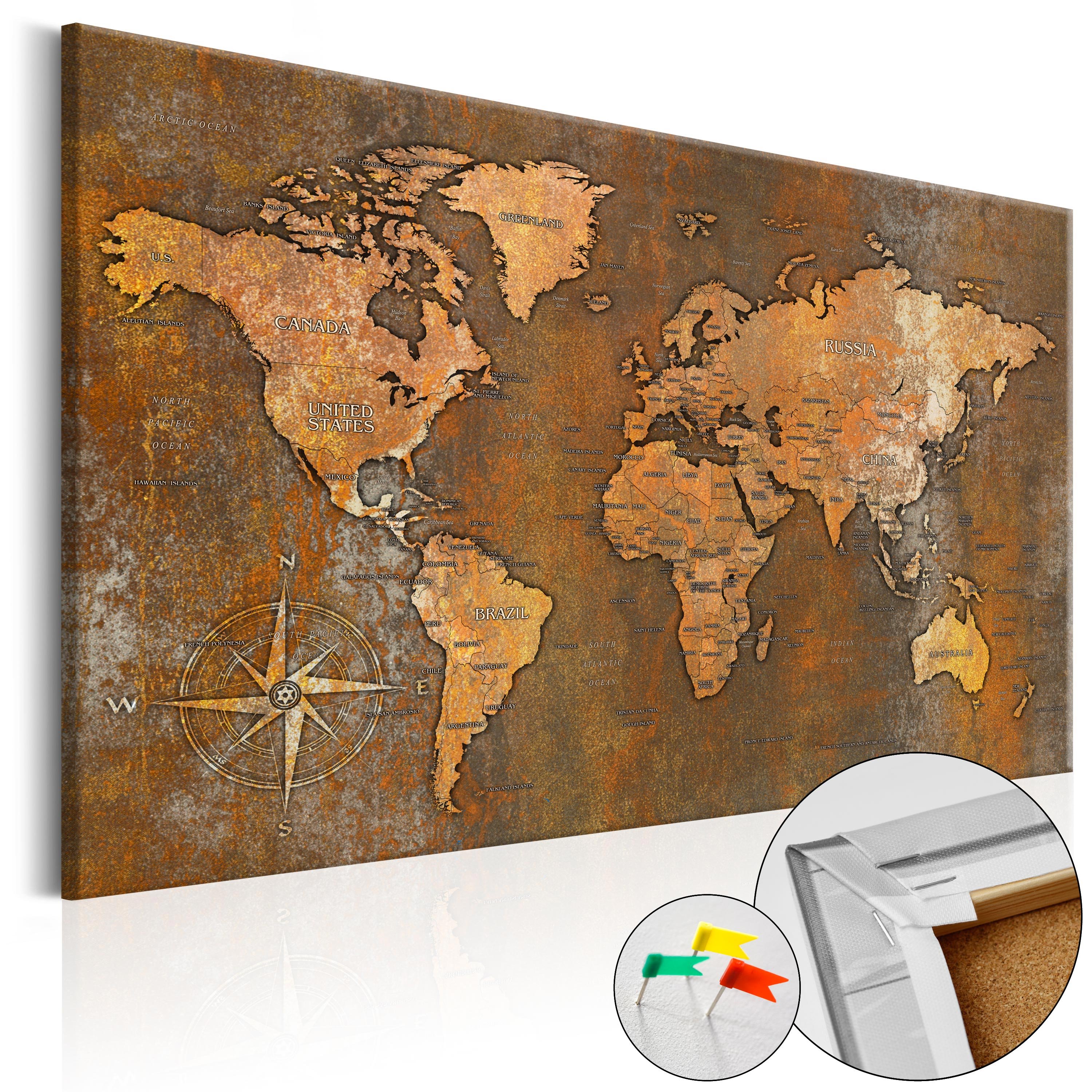 Pinnwand Bild 'Rusty World' bestellen | KunstLoft