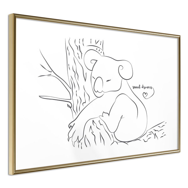 Poster 'Sleepy Koala'