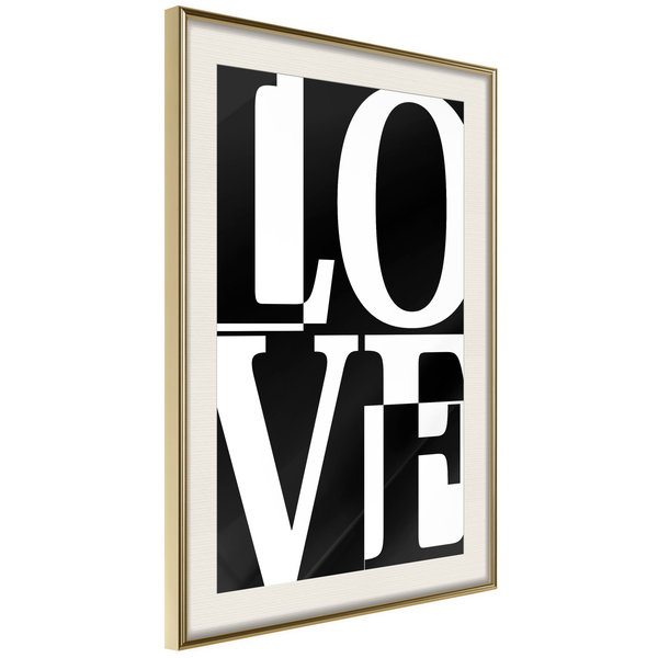 Poster 'Black and White Love'