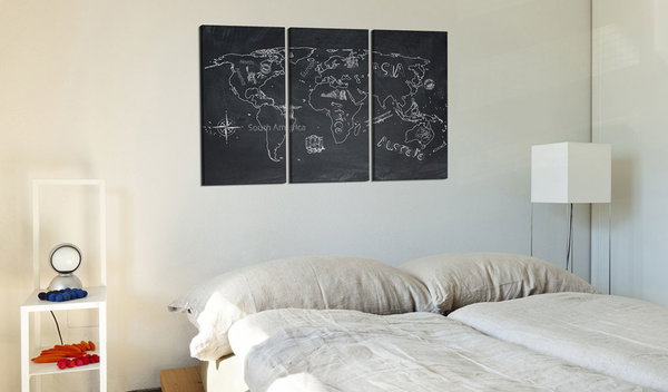 Pinnwand Bild 'Travel broadens the mind (3-teilig)'