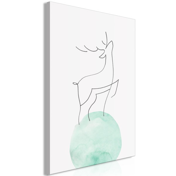 Kunstdruck auf Leinwand 'Courage Vertical'