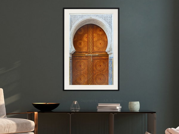 Poster 'Closed Passage (Brown)'