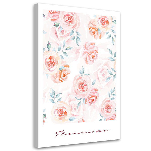Kunstdruck auf Leinwand 'Fleuriste'