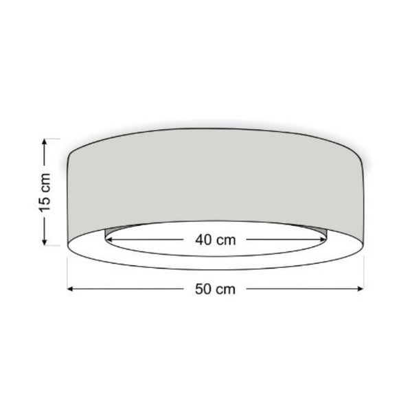 Suspension luminaire 'Puro Smooth Tide 1'