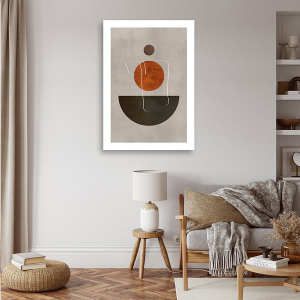Kunstdruck auf Leinwand 'Minimalist Shapes'
