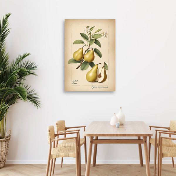 Kunstdruck auf Leinwand 'Pear'