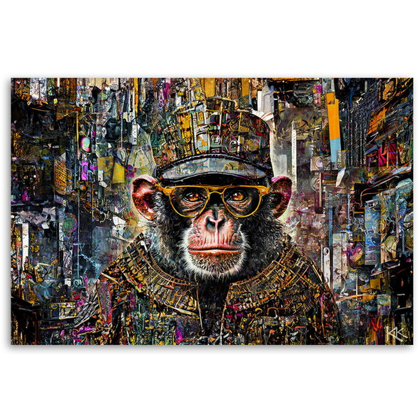 Stampa su tela 'Cyber Simian Sentinel 2'