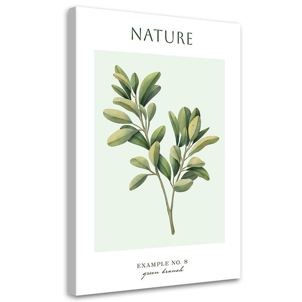 Kunstdruck auf Leinwand 'Green Branch'