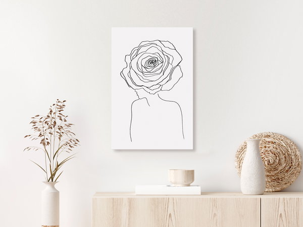 Kunstdruck auf Leinwand 'Look Away Vertical'