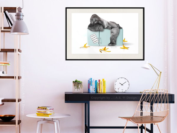 Poster 'Hungry Gorilla'