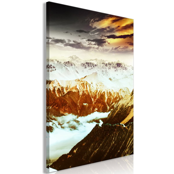 Art print on canvas 'Copper Mountains Vertical'