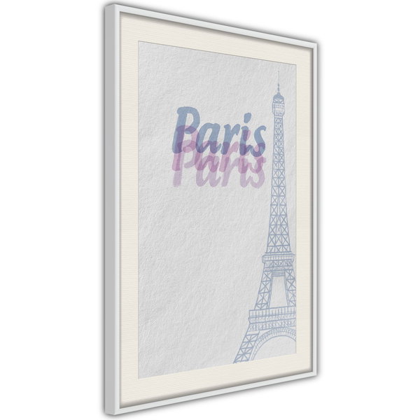 Poster 'Pastel Paris'
