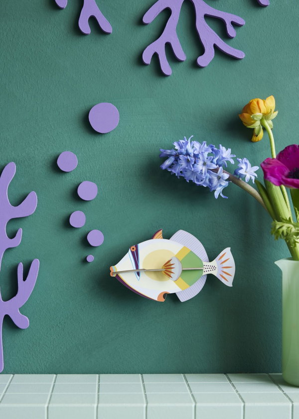 Wanddeko Papier 'Lagoon Triggerfish'