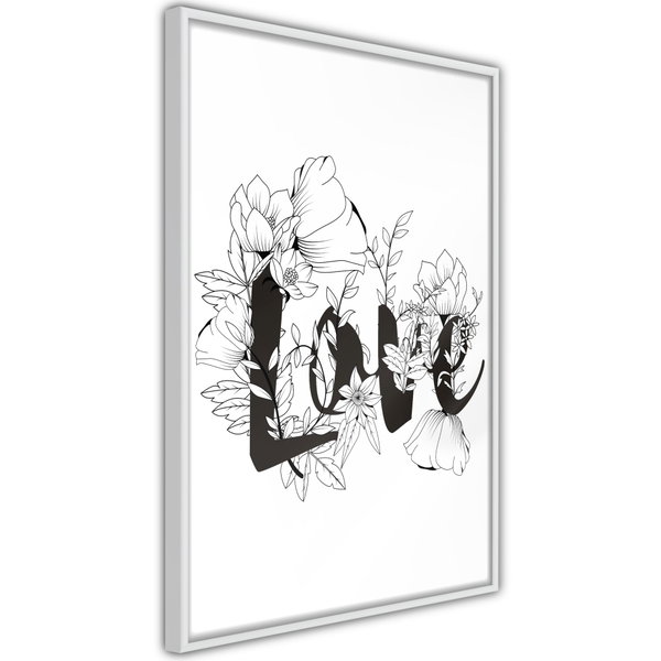 Poster 'Love With Flowers'