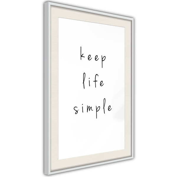 Poster 'Keep Life Simple'