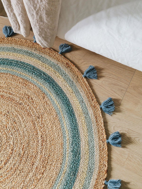 Design Kinderteppich Lovis Türkis