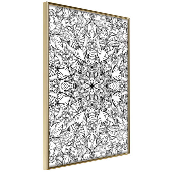 Poster 'Colourless Mandala'