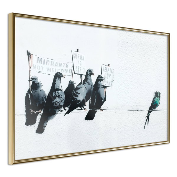 Poster 'Xenophobic Pigeons'