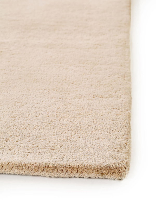 Design Wollteppich Bent Beige