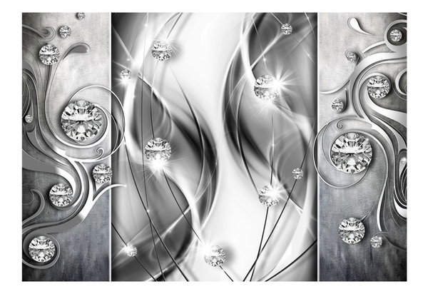 Tapete 'Diamonds in Silver'