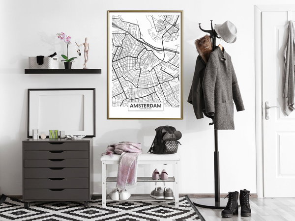 Poster 'City map: Amsterdam'