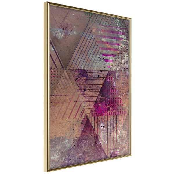 Poster 'Pink Patchwork II'