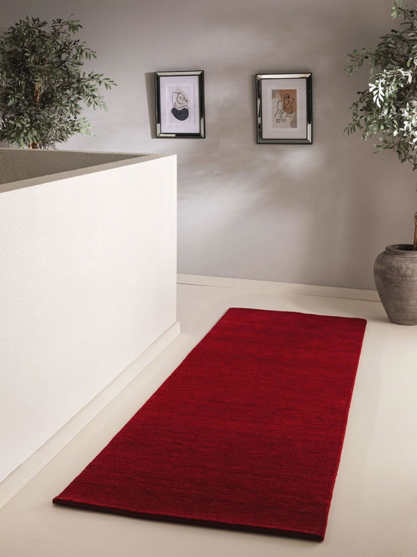 Design Wollteppich Jamal Rot