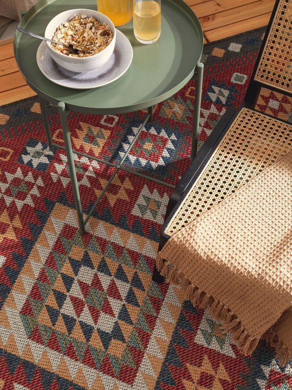 Design In- &amp; Outdoor-Teppich Mirena Rot