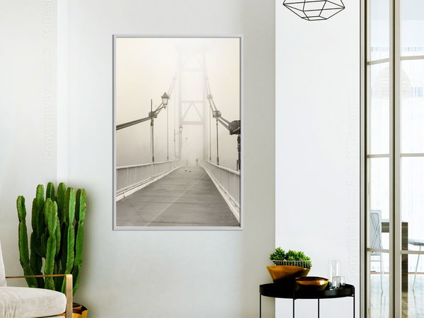 Poster 'Bridge Disappearing into Fog'