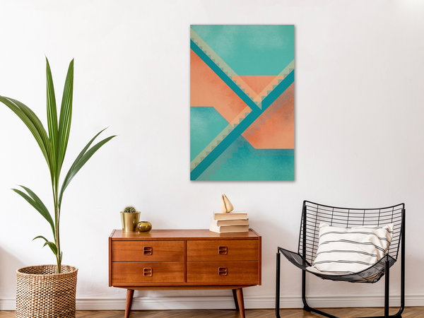 Kunstdruck auf Leinwand 'Stairs Composition Vertical'