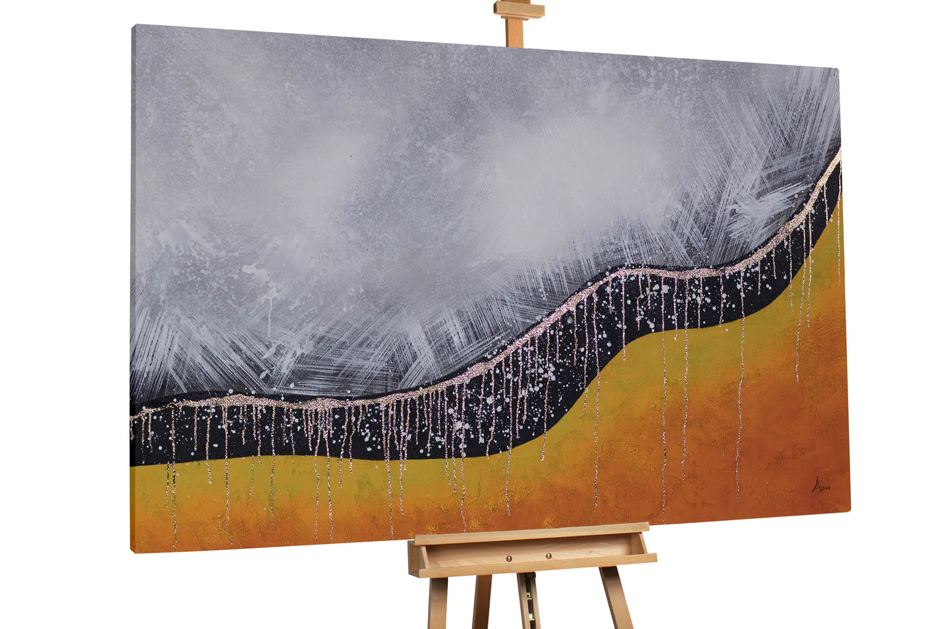 Acheter peinture à l'huile 'Warm Desert Storm' KunstLoft