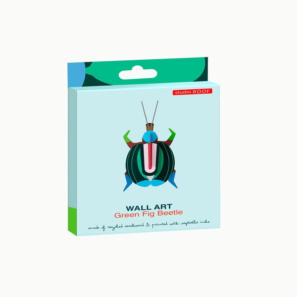 Wanddeko Papier 'Leuchtender Käfer'