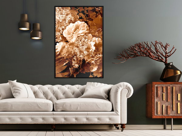 Poster 'Bouquet in Sepia'