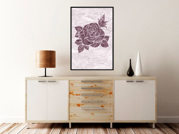 Poster 'Monochromatic Rosae'