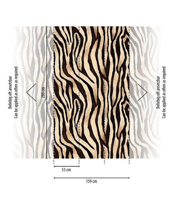 Tapete 'Feline Print' 159x280cm