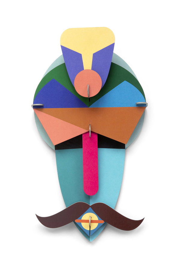 3D Wandobject gemaakt van karton 'Casablanca Wall Mask'