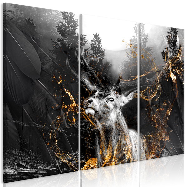 Umjetnički print na platnu 'King of the Woods (3 Parts)'