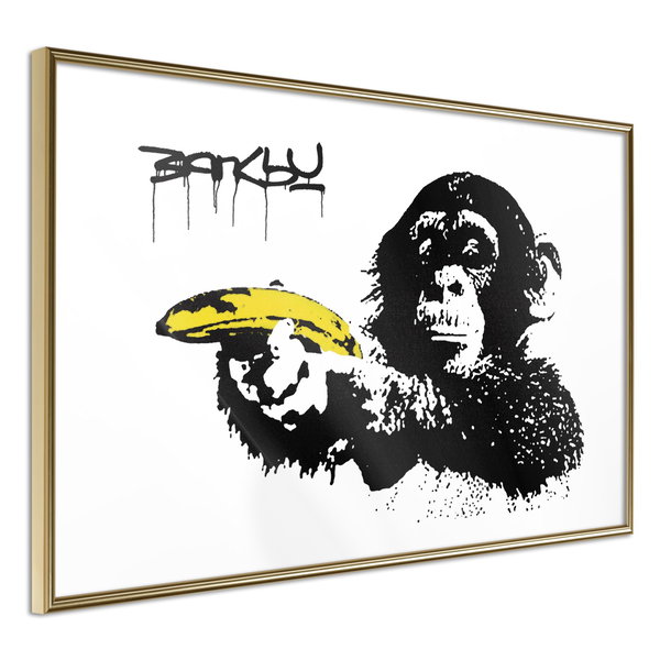 Poster 'Banksy: Monkey with Banana'