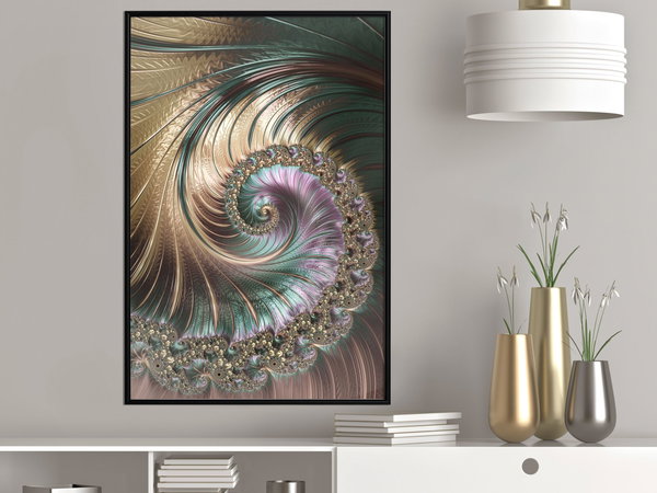 Poster 'Iridescent Spiral'